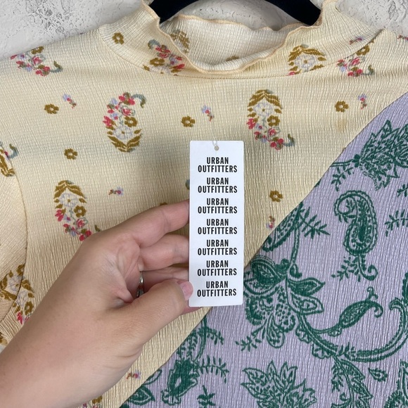 Urban Outfitters Bandana Patchwork Mini Dress Size Medium NWT - Picture 2 of 7